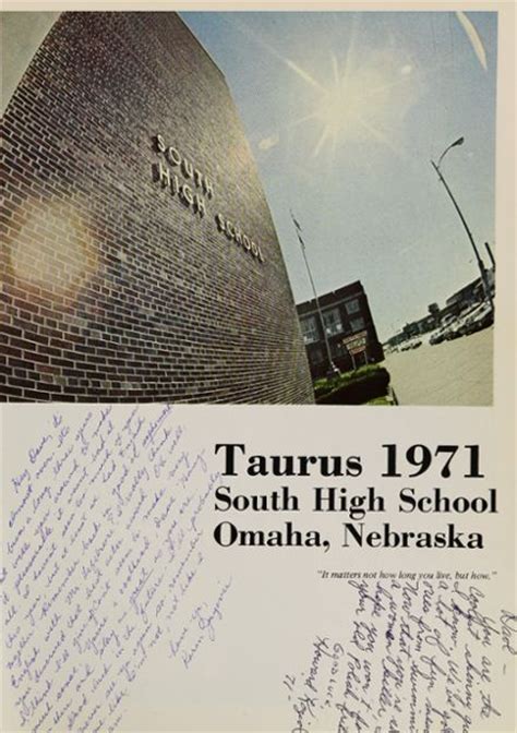 Explore 1971 South High School Yearbook, Omaha NE - Classmates