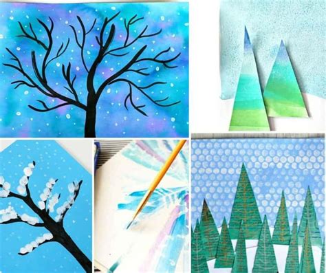 Pretty Winter Art Projects for Kids