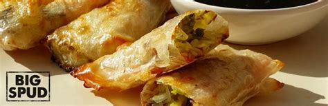 baked spring rolls - BigSpud