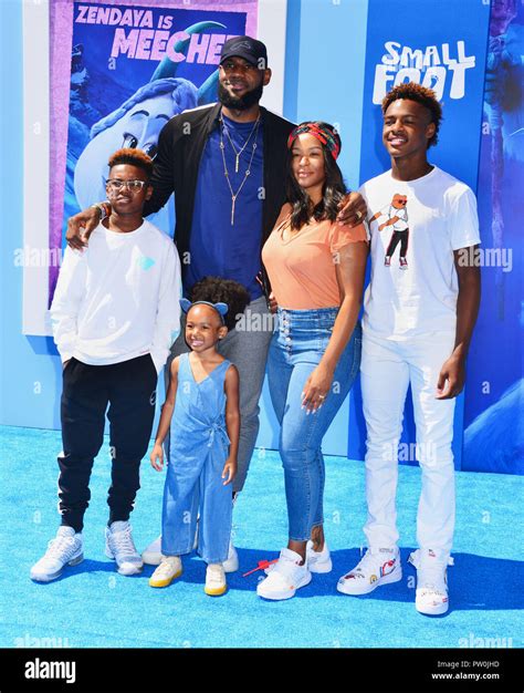 James Lebron and family - wife and kids 064 attends the premiere of Warner Bros. Pictures ...