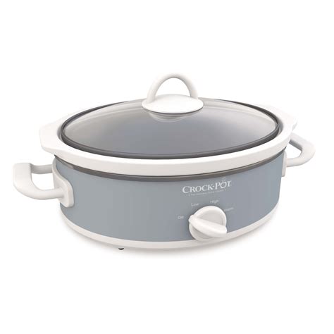 Crock-Pot 2.5-Quart Miniature Casserole Oval-Shaped Slow Cooker Crock Pot, Gray - Walmart.com