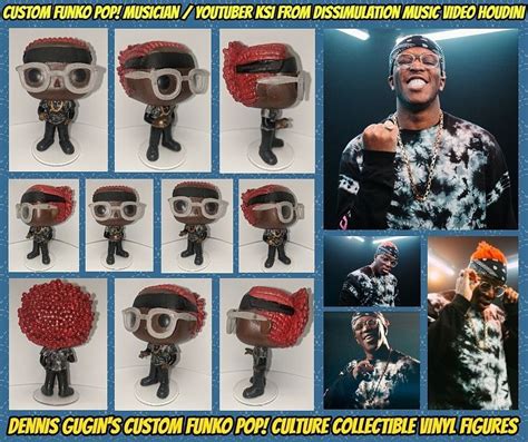 Custom Funko Pop! Musician / YouTuber KSI, as featured in the Houdini music video, Dissimulation ...