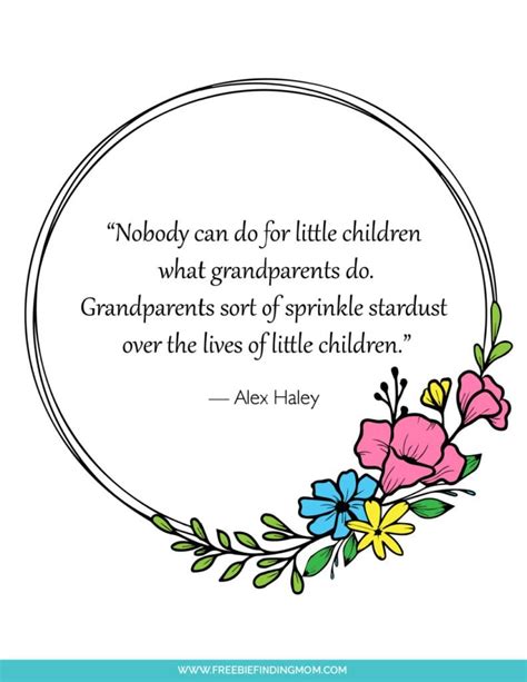 Free Printable Happy Grandparents' Day Quotes in English