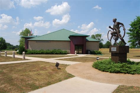 Jesse Owens Museum and statue of Olympic rings. A wonderful tribute to Jesse Owens (1913-1980 ...