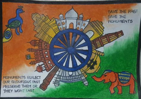 Incredible India Poster Drawing