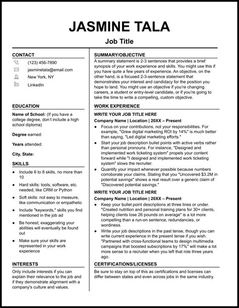 Google Docs Resume Template English Latter Example Te - vrogue.co