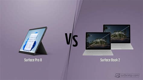 Surface Pro 8 vs. Surface Book 2 - Detailed Specs Comparison