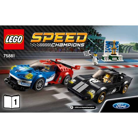 LEGO 2016 Ford GT & 1966 Ford GT40 Set 75881 Instructions | Brick Owl ...