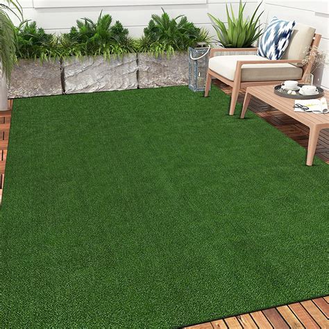 Bsmathom Artificial Grass Rug Indoor Outdoor Rug, Synthetic Artificial Grass Turf, Dog Grass Mat ...