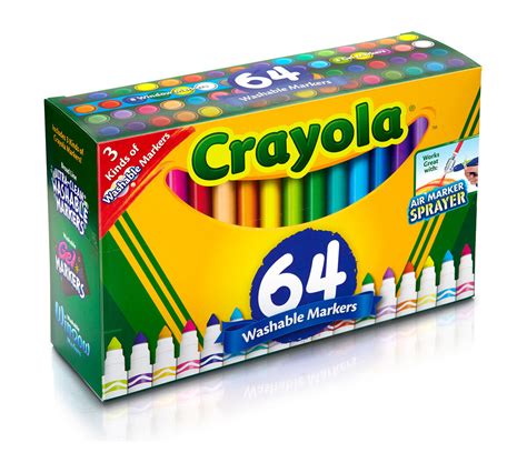 64 ct Broad Line Markers, Variety - Crayola