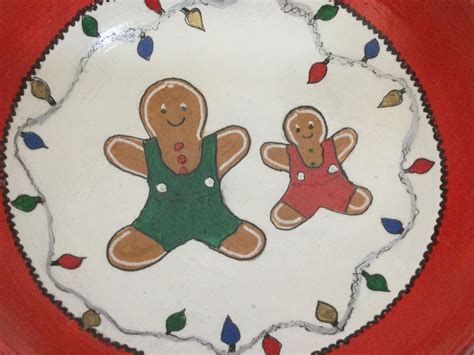 Painted Bowl/ Holiday Bowl/ Gingerbread Man - Etsy UK