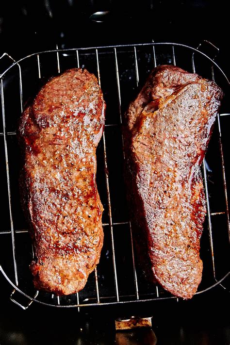 The best air fryer steak, cooked to perfection in 15 minutes. This steak is so easy to make and ...