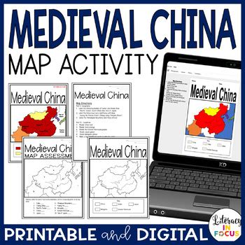 Medieval China Map Lesson & Assessment (Digital and PDF Versions)