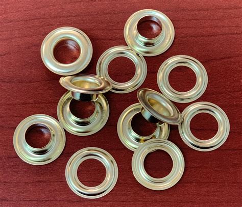 #3 BRASS GROMMETS & WASHERS WITH BRASS FINISH - GVDirect