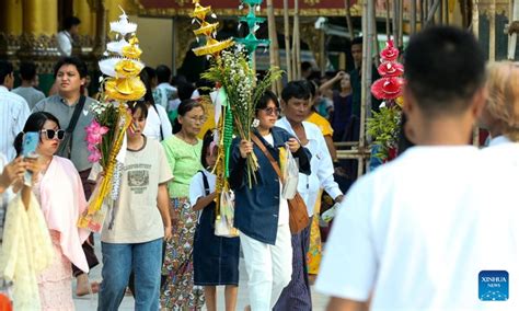 People celebrate Myanmar calendar New Year - Global Times