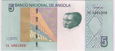 Angola - 5 kwanzas 2012 currency note - KB Coins & Currencies