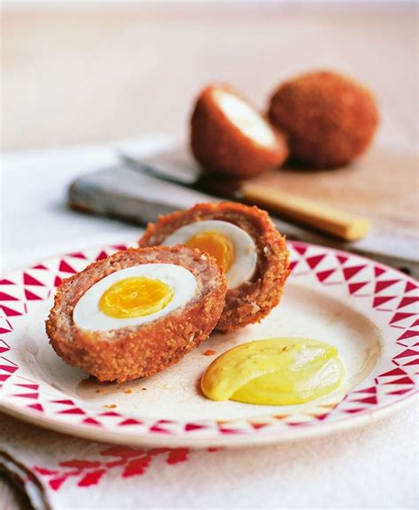 Scotch eggs with curried mayonnaise recipe | delicious. magazine