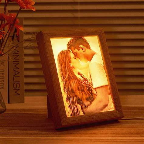 Personalized Picture LED Light Art Frame with Light Home Decorative Gift for Couples