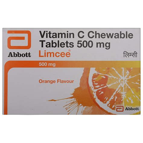 Buy Limcee Vitamin C 500 mg Chewable Tablets 15s Online at RxIndia.com