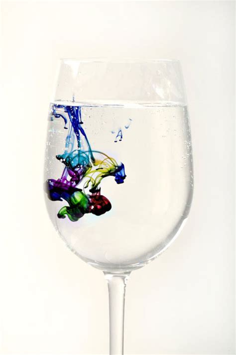 How to photograph ink drops in water