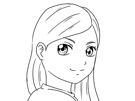 Simple Drawing Of Girl at GetDrawings | Free download