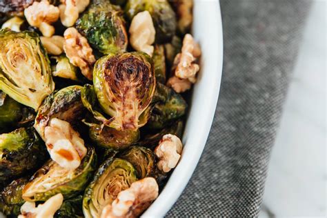 Recipe: Roasted Brussels Sprouts with Walnuts, Pomegranate Molasses ...