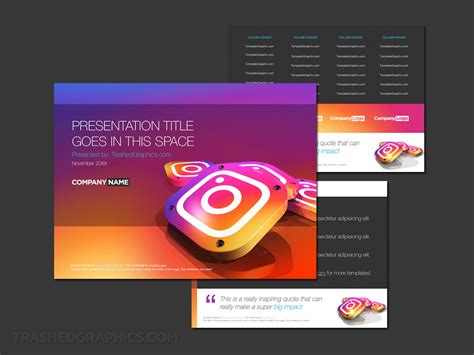 Eye-catching Instagram themes for PowerPoint – TrashedGraphics