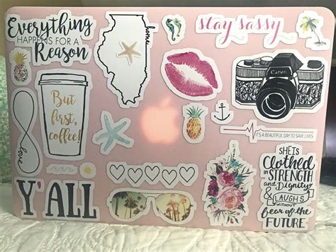 •pinterest // fashionista1152 !-/• | Cute laptop stickers, Mac stickers, Computer sticker