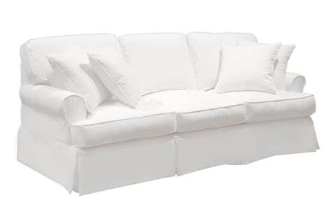 Sunset Trading Horizon White T Cushion Sofa Slipcover Only in 2022 | Cushions on sofa ...