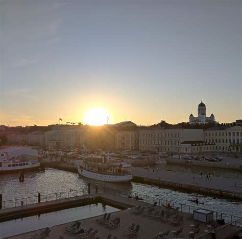 Sunset over Helsinki : europe