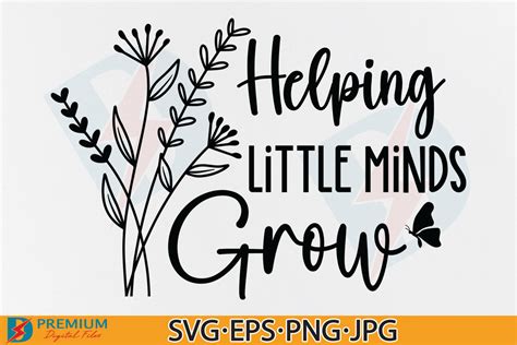 Teacher Grow SVG Quote, Teacher Gift SVG Graphic by Premium Digital Files · Creative Fabrica