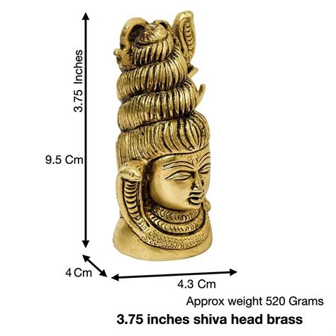 Brass Lord Shiva Head at Rs 1001/piece | Brass Shiva Statue in ...