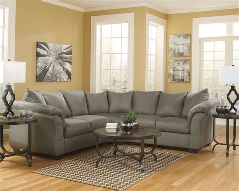 Darcy Cobblestone Sectional 2 | Ashley furniture sectional ...