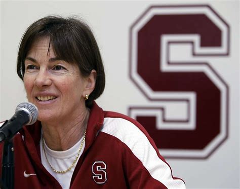 Stanford coach Tara VanDerveer gets help at half