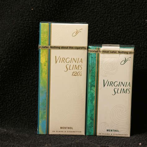 Virginia Slims 120's Menthol Gold compared to Virginia Slims Menthol ...