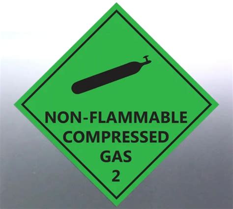 10 AT 22CM Non-Flammable compressed gas Decal Safe Material sign Sticker Bottle $39.70 - PicClick