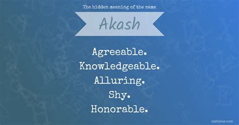 The hidden meaning of the name Akash | Namious