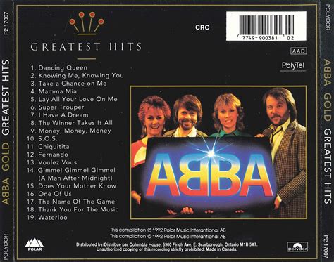 Andrew's Album Art: ABBA - Gold: Greatest Hits (1992)