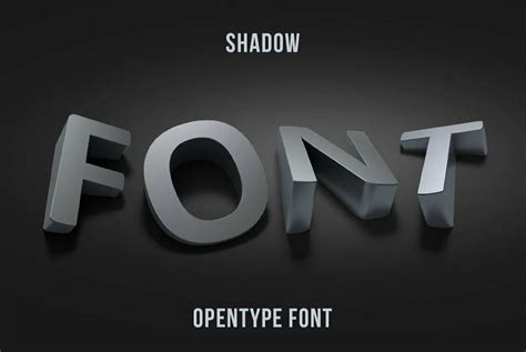 Shadow SVG Font - YouWorkForThem