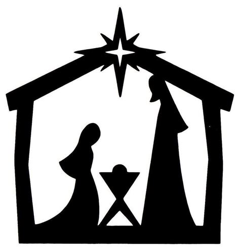 Nativity Silhouette Patterns - ClipArt Best | Nativity silhouette, Silhouette christmas ...