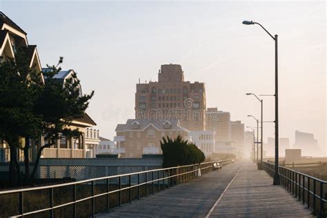 The Boardwalk in Ventnor City, New Jersey Stock Image - Image of scenic, morning: 147462787