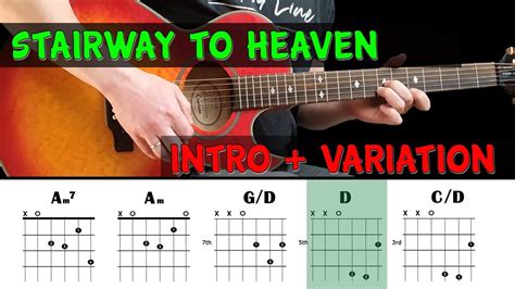 STAIRWAY TO HEAVEN - Guitar lesson - Intro + variation chords (with tabs) - Led Zeppelin - YouTube