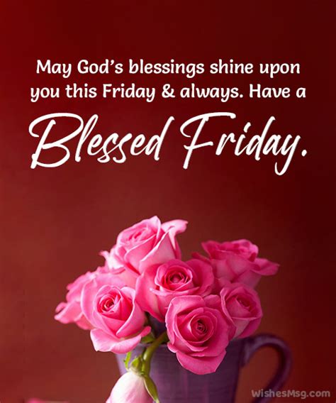 Happy Friday Blessings and Prayers - WishesMsg