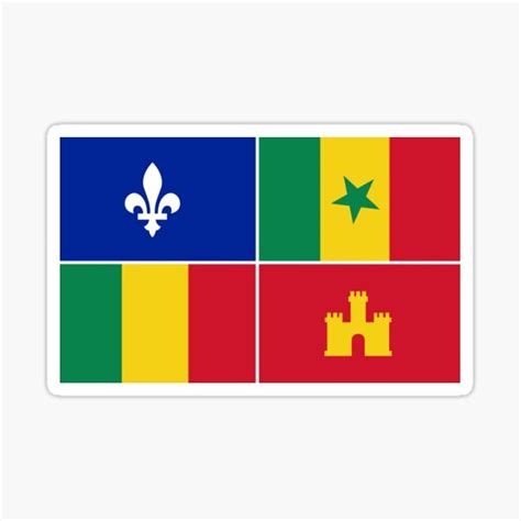 "Louisiana Creole Flag" Sticker for Sale by PZAndrews | Redbubble