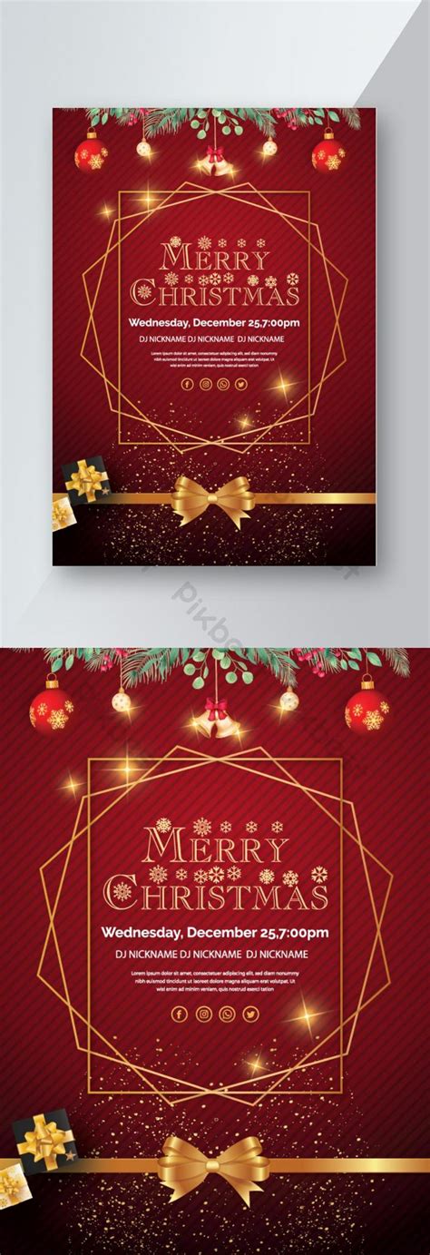 Merry Christmas Flyer Template Design | AI Free Download - Pikbest