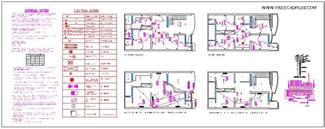 Lighting Layout Plan Detail And Electrical Legend General Note