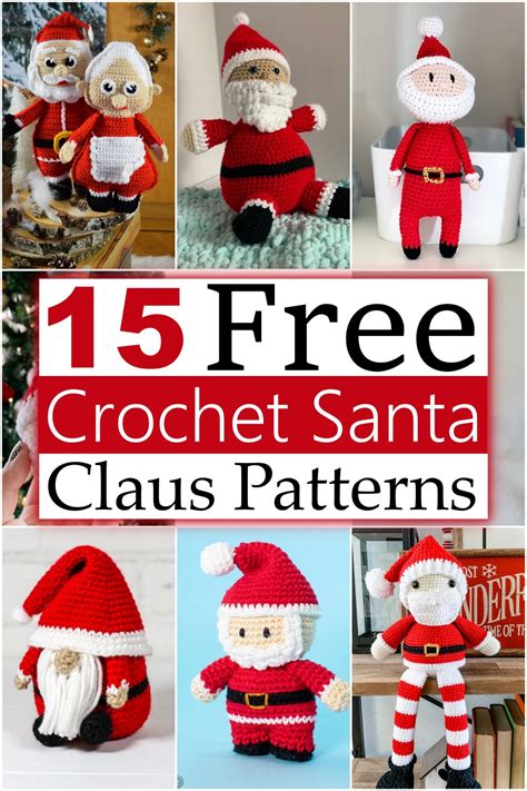 15 Crochet Santa Claus Patterns For Christmas - Craftsy