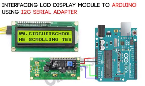 Connect LCD display to Arduino with only two pins I2C adapter – Circuit ...