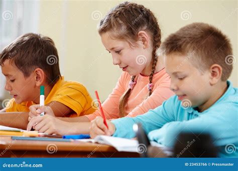 Drawing classmates stock photo. Image of company, group - 23453766