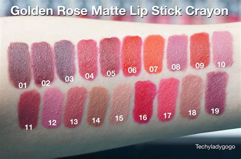 GR Cosmetics Golden Rose Matte Lipstick Crayon รีวิว ลิปสติกดินสอสีสวยแซบ ๆ | TechyLadyGogo ...